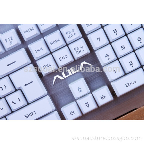 AULA SI-2008 LOL Winner Wired 9 patterns marquee LED Backlight gaming mouse and keyboard combo